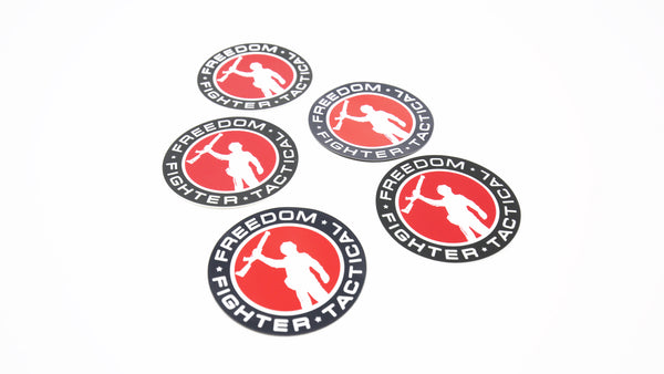 Decal - The Freedom Fighter Tactical Logo Decal - 5 Pack