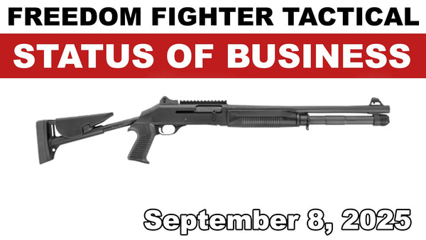 9.8.25 Status of Business at FFT re Benelli M4 / M1014 Parts