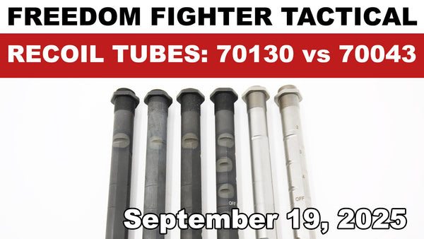 Benelli M4 Recoil Tubes Explained:  Parts Numbered 70130 vs. 70043