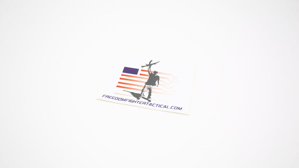 The Freedom Fighter Tactical Vintage Logo Decal